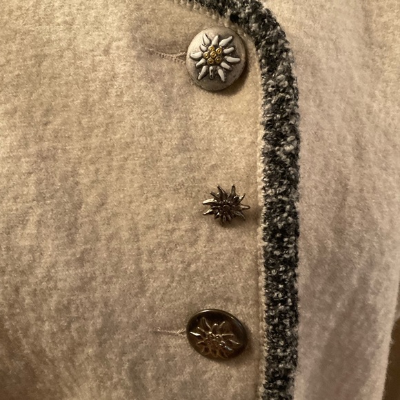 “GEIGER” Off White Vintage Wool Made In Austria Jacket. - Picture 5 of 14